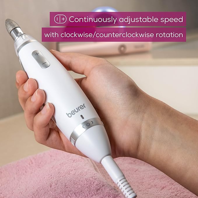 Beurer MP62 Professional Nail Drill Kit, Portable Electric File Machine - Image 2