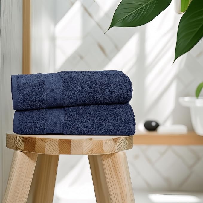 Commercial Bulk Pack of 12 Bath Towels – 100% Cotton Terry 24" x 48" – Ideal - Image 6