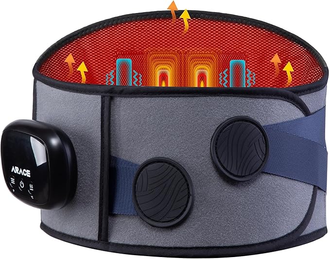 Cordless Heating Pad with Massager by Unknown