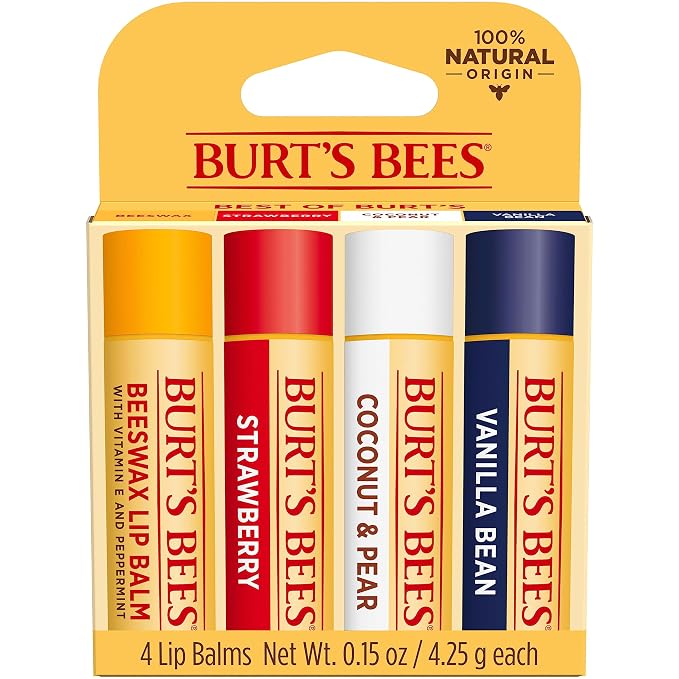 Burt's Bees Lip Balm, Strawberry, Coconut and Pear, and Vanilla Bean Pack - Image 8