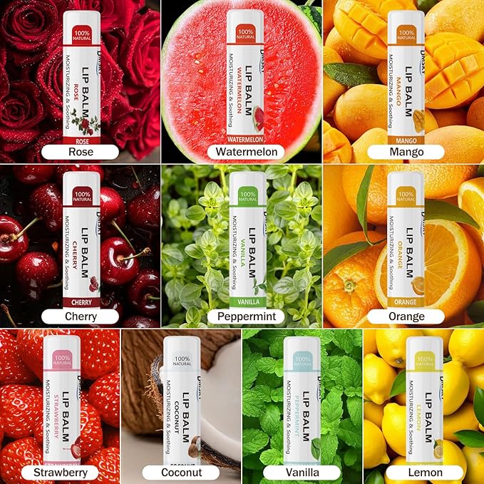 88 Pack Lip Balm Bulk, Fruit Lip Balm Variety Pack, Natural Moisturizing Balms - Image 2