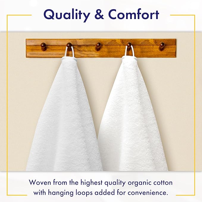 Alusa Home 100% Organic Zero-Twist Cotton Towels - Image 4