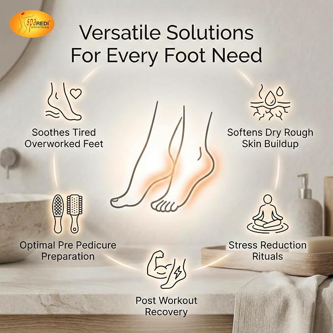 SPA REDI Foot Soak for Pedicure Preparation & Therapeutic Foot Treatment | Pure - Image 7