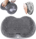 Shower Foot Scrubber, Wall Mounted Bath Massage Pad, Back Scrubber Back by Unknown