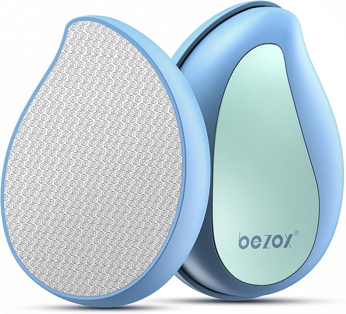 BEZOX Glass Foot File Callus Remover – Professional Foot Scrubber by BEZOX