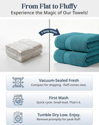 LANE LINEN Luxury Cotton Bath Towel Set of 16 - Image 3