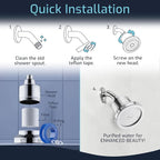 Mist Shower Filter Head for Hard Water Improves Skin, and Nails - Image 5