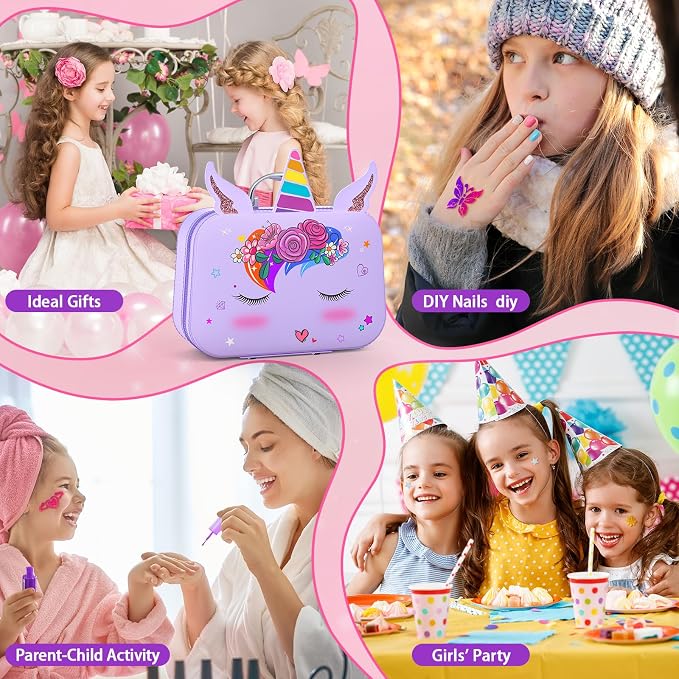 Kids Nail Polish Set for Girls, Nail Art Kit - Image 6