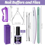 FANDAMEI Nail Files and Buffers, Nail Cuticle Remover Kit - Image 2