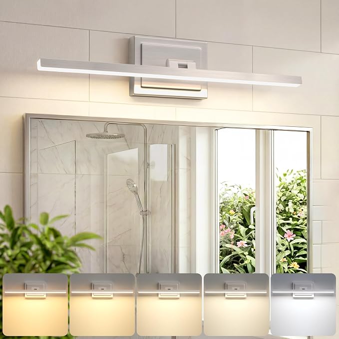 VOLISUN Modern Bathroom Vanity Light 24 inch, 14W Dimmable 5CCT Led Bathroom by VOLISUN