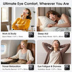 Heated Eye Mask, Cordless Rechargeable Eye Compress, Eye Relief, Improved Sleep - Image 7