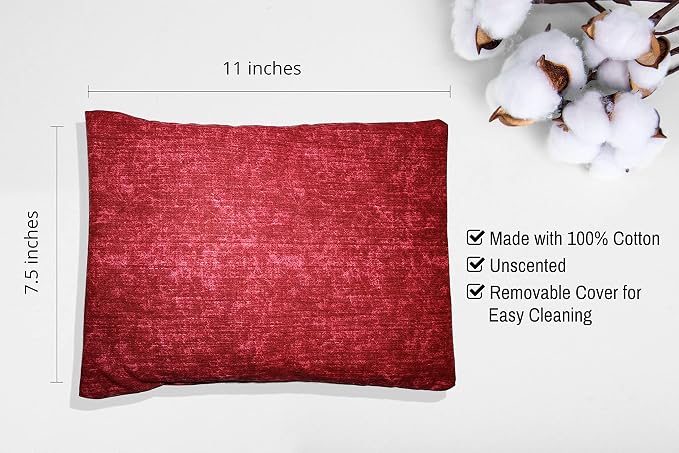 Microwavable Corn Filled Heating Pad and Cold Pack/Washable 100% Cotton Cover - Image 2