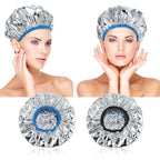 2 Pcs Aluminum Foil Deep Conditioning Hair Cap Reusable Heat Cap - Image 8