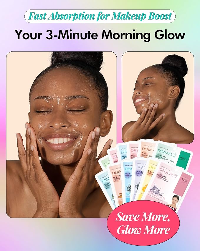 DERMAL 24 Combo Pack Made in Korea Facial Mask – 20+ Years of K-Beauty - Image 3