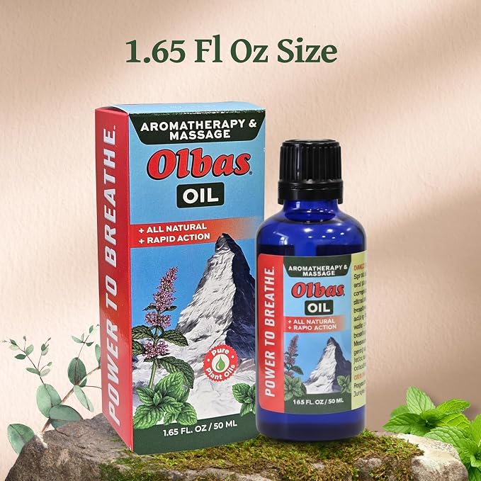 Olbas Massage and Aromatherapy Oil, 1.65 Fl Oz, body massage oil, Swiss Herbal - Image 9