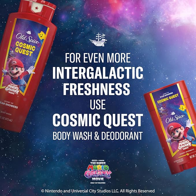 Old Spice Body & Face Wash for Men, x The Super Mario Galaxy Movie, 3X Defense - Image 8
