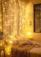 Brightown 300 LED Fairy Curtain Lights, 9.8ft x 9.8ft String Lights, USB Plug - Image 4