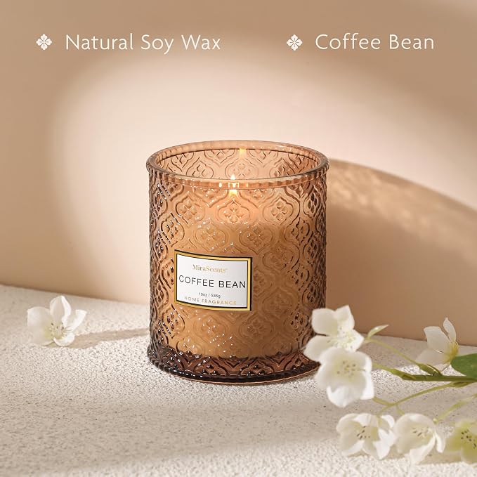 Coffee Bean Scented Candles, 19oz Aromatherapy Candles Gifts - Image 3