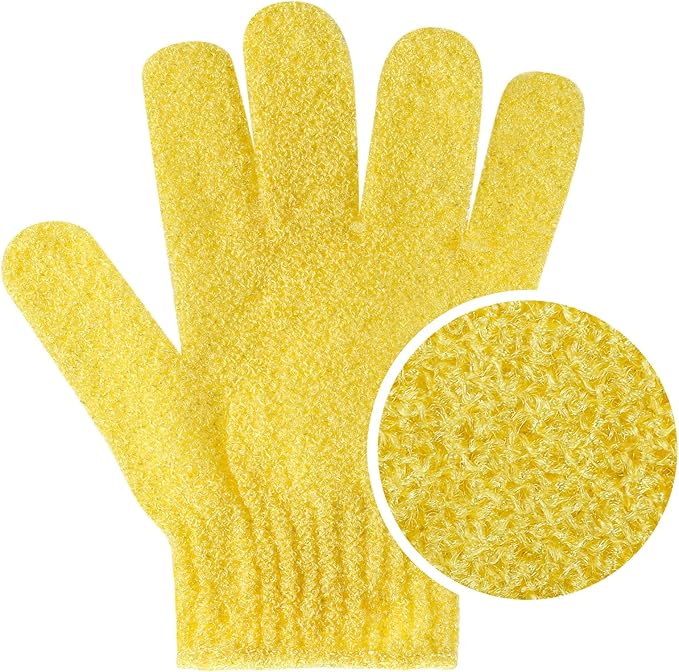 BTYMS 24 Pcs Shower Exfoliating Gloves Hand Exfoliating Glove Body Scrubber - Image 4