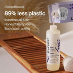 The Honest Company 2-in-1 Cleansing Shampoo Body Wash Refill Carton Gentle - Image 8