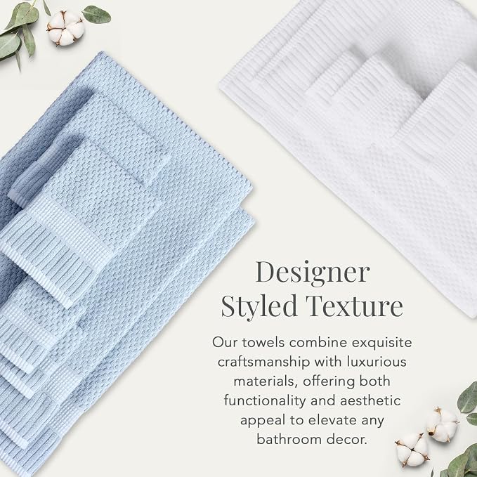 NY Loft 2 Pack Bath Sheet Towel Set | 100% Cotton | Absorbent Quick-Dry - Image 4