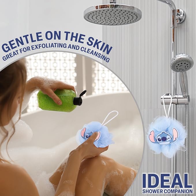 Disney Stitch Shower Accessories Set and Clear Toiletry Bag - Image 4