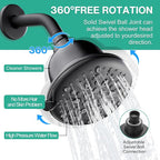 Cobbe Filtered Shower Head, 7 Modes High Pressure Shower Heads - Image 7