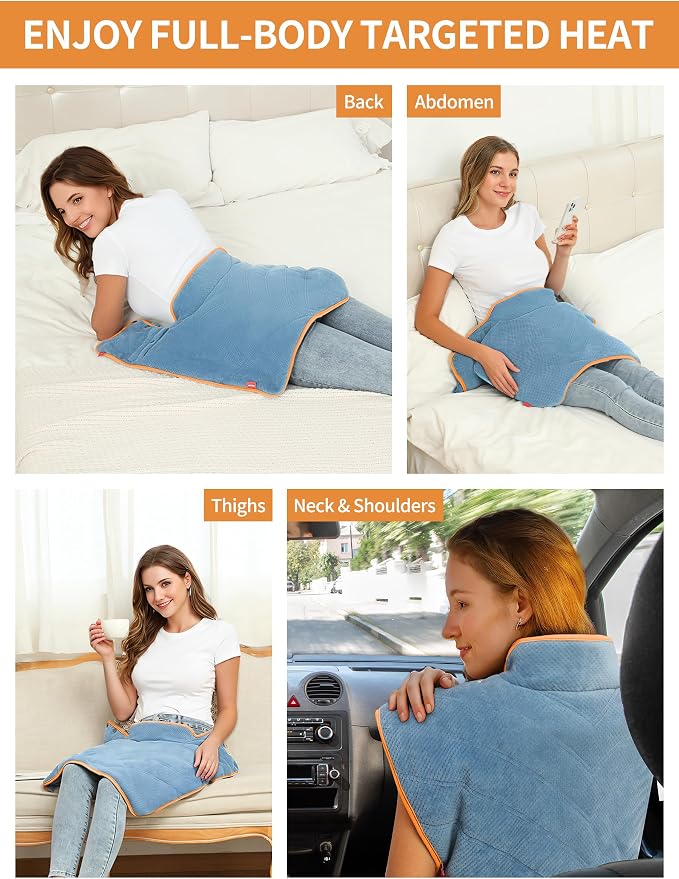 Vofuoti Heating Pad for Neck and Shoulders, 12V Portable Cordless Heating Pads - Image 6