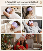 MUSICOZY 3D Silk Bluetooth Sleep Mask Headphones, Mulberry Silk Eye Mask - Image 8