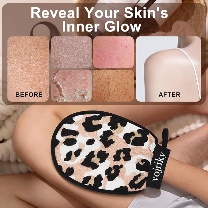 (Leopard Print 1PCS Durable Body Scrub, Dead Skin Remover & Body Scrubber - Image 5