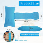 REEZEIVI 2 Pack Hot Tub Headrest Pillow, Chaise Lounge Pillows Outdoor 3D air - Image 2