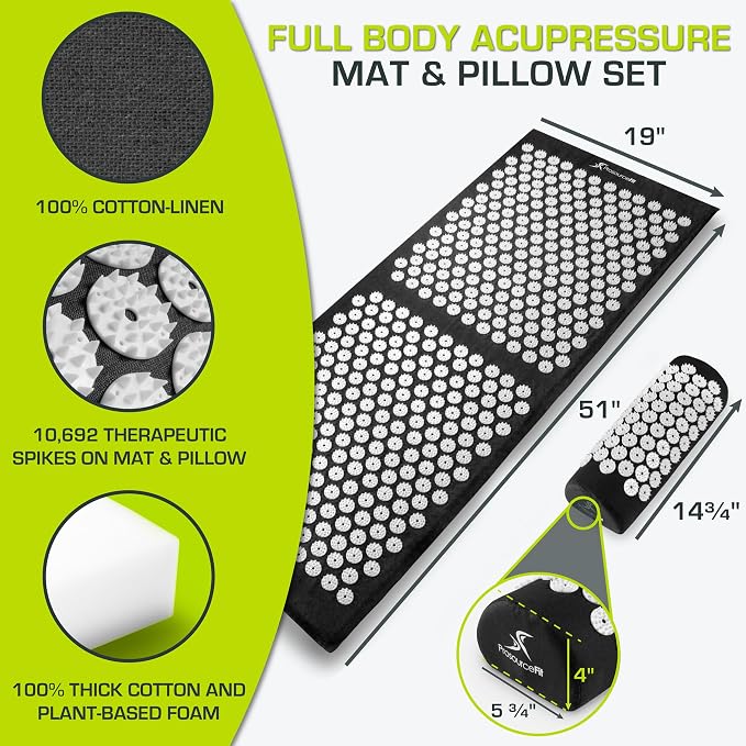 ProsourceFit Acupressure Mat and Pillow Set - Image 2