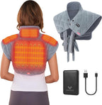 Vofuoti Heating Pad for Neck and Shoulders, Portable Cordless Heating Pad by VOFUOTI