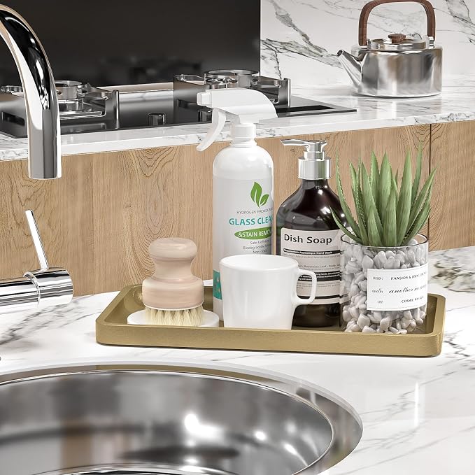 Weenson Gold Bathroom Vanity Tray - Image 4