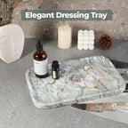 Karibiber Vanity Tray, Marble Bathroom Tray Countertop, Decorative Dresser - Image 5