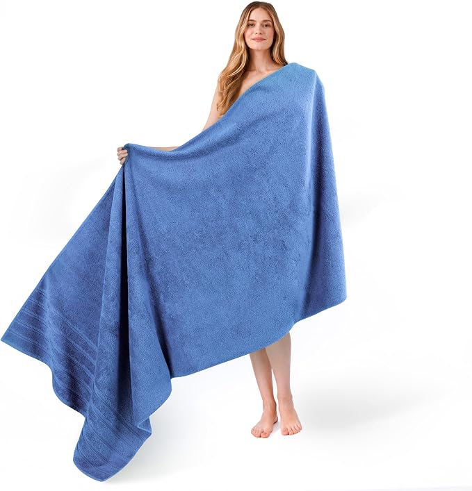 American Soft Linen 35x70 Jumbo Large Bath Towel, 600 GSM 100% Cotton Turkish by AmericanSoftLinen
