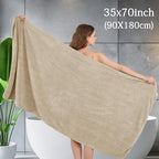 Ycosy 4 Pack Extra Large Microfiber Bath Towels Set, 35x70 inches, Less Lint - Image 2