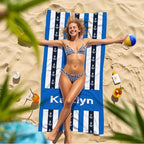 JML Custom Beach Towel with Name, Personalized Microfiber Beach Towel with Name - Image 7