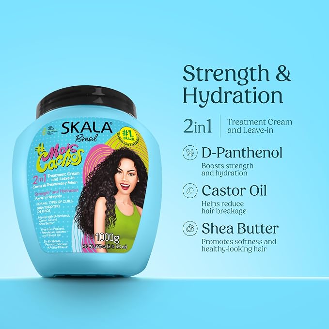 SKALA Expert Mais Cachos 2 in 1 Treatment Cream & Leave In Conditioner - Image 3