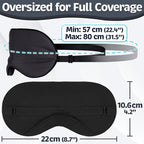 Sleep Mask - Black, 100% Tencel Derived from Natural Wood Pulp - Lightweight - Image 9