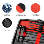 Manicure Set Professional Nail Clippers Kit Pedicure Care Tools- Stainless - Image 3