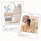 3 PCS Hair Towel Wrap Cute Pastel Floral Print Microfiber Fleece Hair Drying - Image 3
