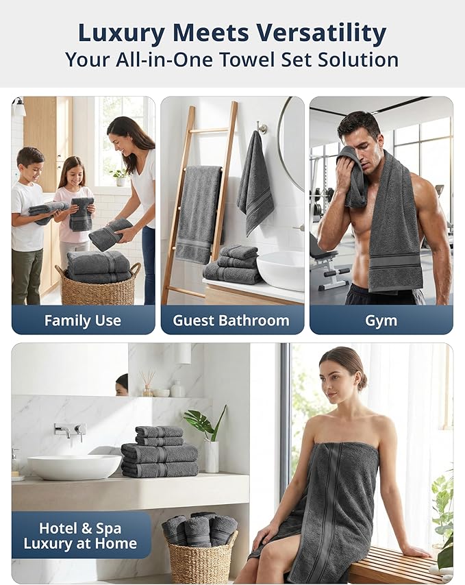 LANE LINEN 18-Pack Premium Towels - Image 5