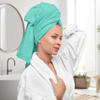 Avalon Towels Turquoise Bath Towels Set of 4 pcs, 100% Cotton Towel Absorbent - Image 2