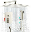 SR SUN RISE 12 Inch Square Shower System, Rain Shower Head and Slide Bar by SRSUNRISE