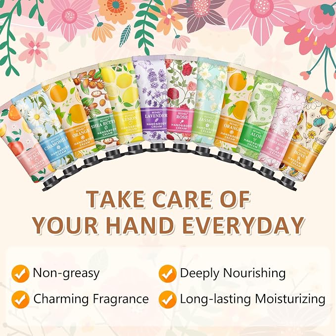 60 Pack Hand Cream Gift Set For Women, Mothers Day Gifts, Teacher Appreciation - Image 3