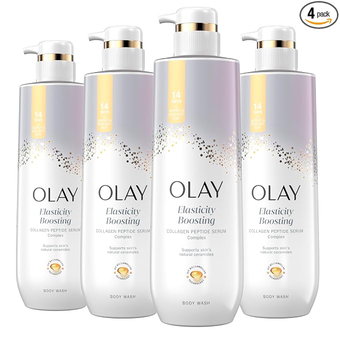 Olay Body Wash for Women, Elasticity Boosting, Collagen Peptide Serum Complex by Olay