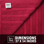 Infinitee Xclusives 100% Cotton Luxury Bath Towels Set of 2 - Image 7