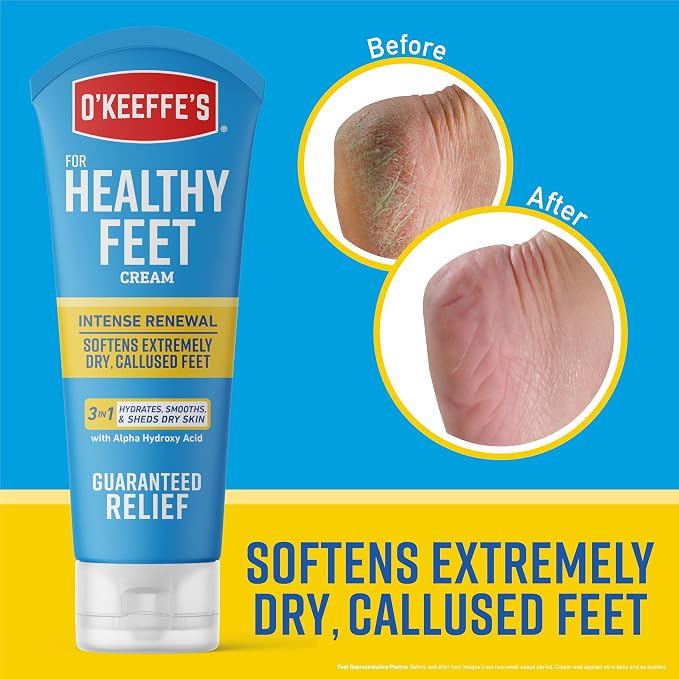 O'Keeffe's for Healthy Feet Intense Renewal Cream - 3 oz Tube - Chemically - Image 3