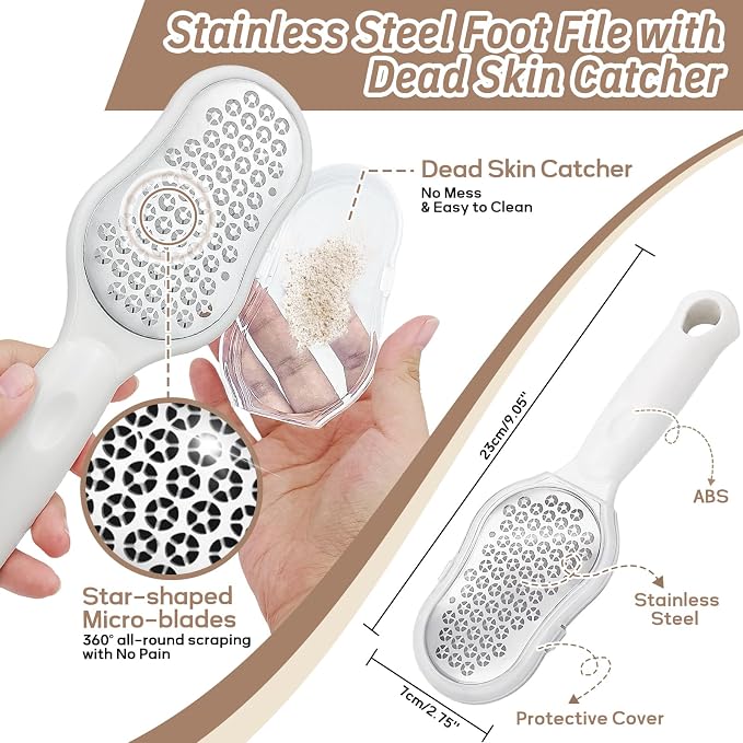 Foot Brush/Foot File/Silicone Body Scrubber Set, 3-in-1 Foot Scrubber - Image 5
